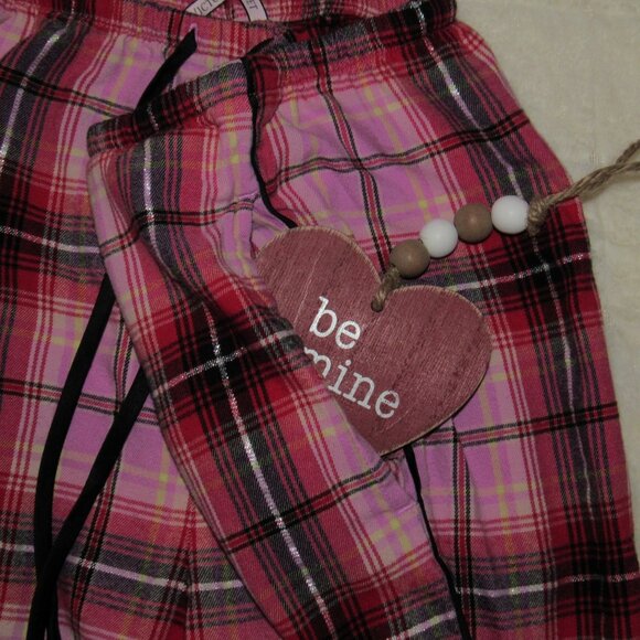 PERFECT LOUNGE PAJAMA PANTS-SILVER STRIPE-BLACK LACE HEM-SO SOFT-V. SECRET - Picture 4 of 13